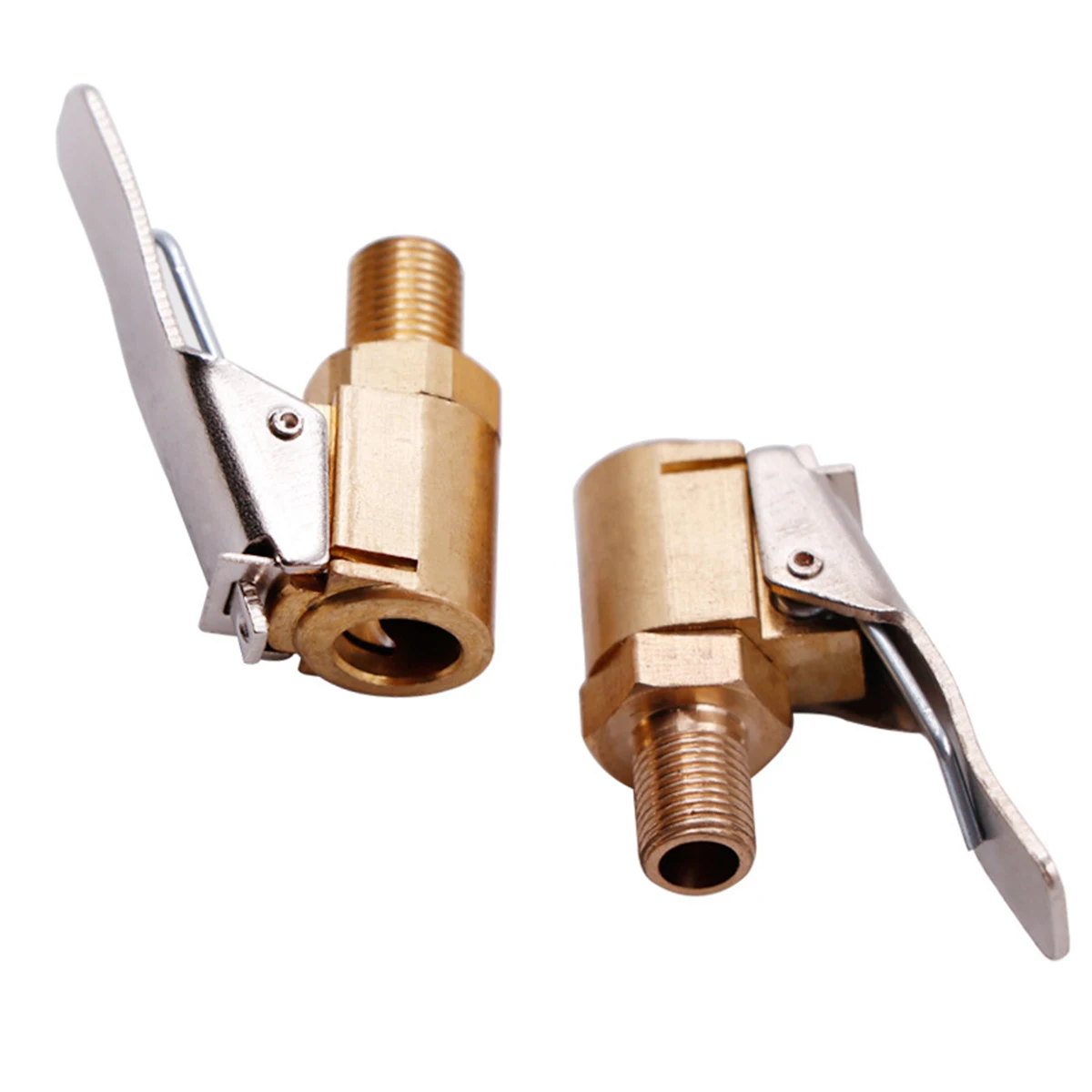 سيارة الإطارات قابض هوائي السيارات النحاس 8 مللي متر مضخة نفخ صمام موصل كليب محول ل نافخة التغيير السريع مشبك للرأس موصل #3