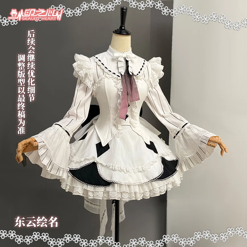 Game Silent Gift of Flowers Shinonome Ena Cosplay Costume Lolita Dress PJSK 25 Enanan Wig Role play For Hallowmas Carnival Women