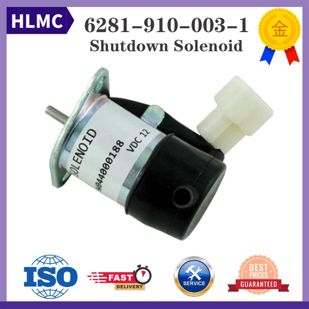 12V Fuel Shutdown Solenoid 6281-910-003-1 6281-910-003-10 052600-4352 6281-910-003-00 For SXG19H SXG22H SFH240 SF200