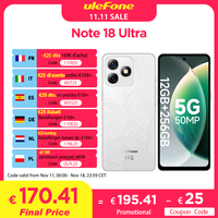 Ulefone Note 18 Ultra 5G Smartphone 12GB RAM(6+6) 256GB ROM 6.78\