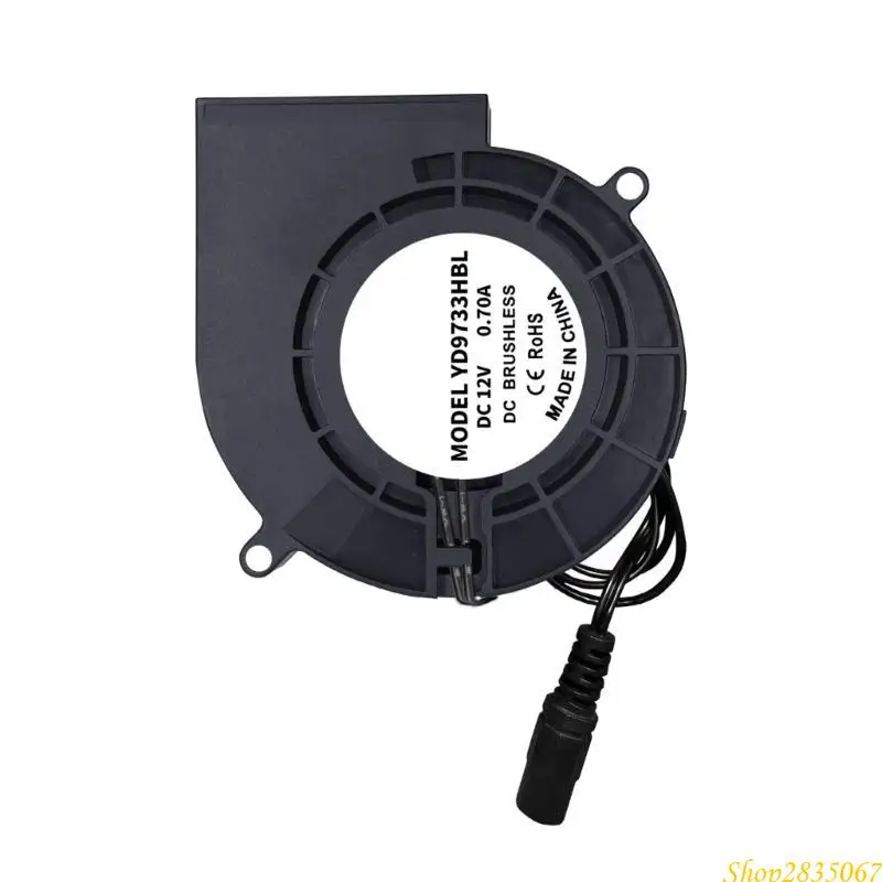 

Бесщеточный вентилятор постоянного тока 12 В, 97 мм, центробежный вентилятор с шарикоподшипником, 5200 об/мин для угольного 831F