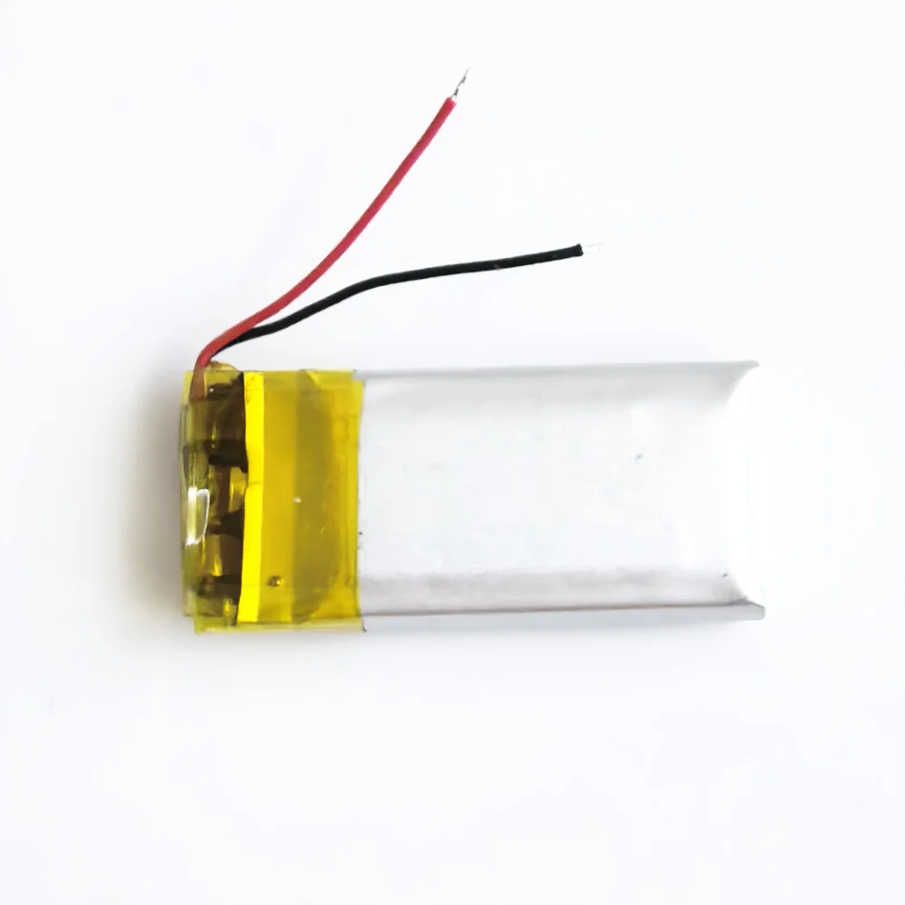 2 قطعة 3.7 فولت 60 مللي أمبير بطارية ليثيوم بوليمر ليثيوم بو قابلة للشحن 401020   لسماعة رأس بلوتوث Mp3 سماعة أذن ذكية