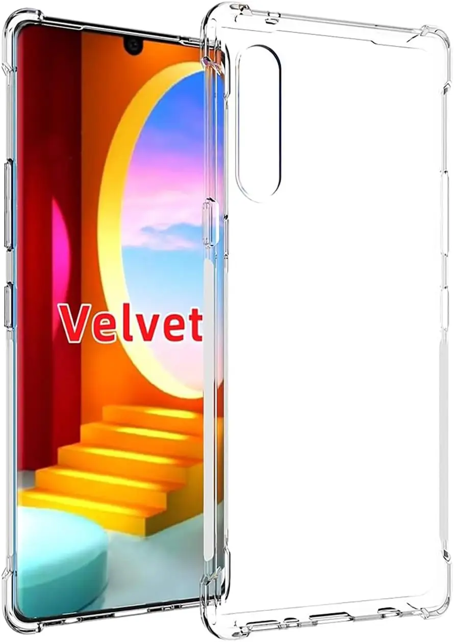 Case For LG Velvet Ultra Thin Soft Clear TPU Cover Case  for LG Velvet 5G LM-G900N LM-G900E Couqe