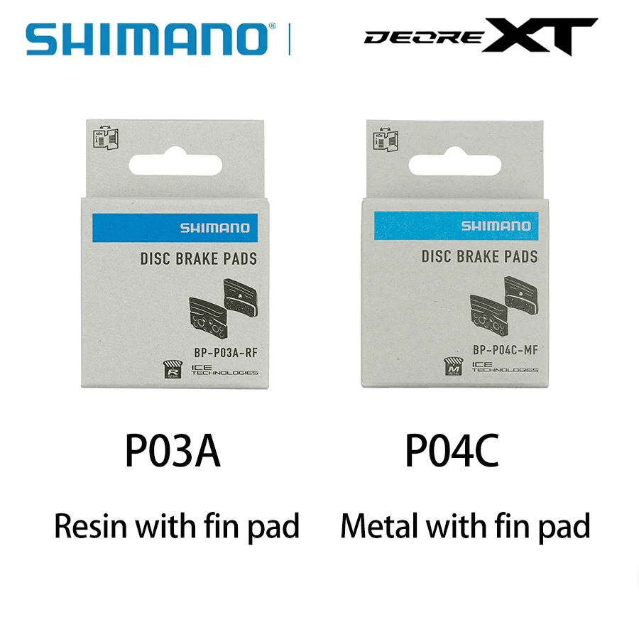 

SHIMANO Pads DEORE XT P03A Resin P04C Metal Cooling Fin Ice Tech Brake Pad Compatibility BR-M9220 BR-M8220