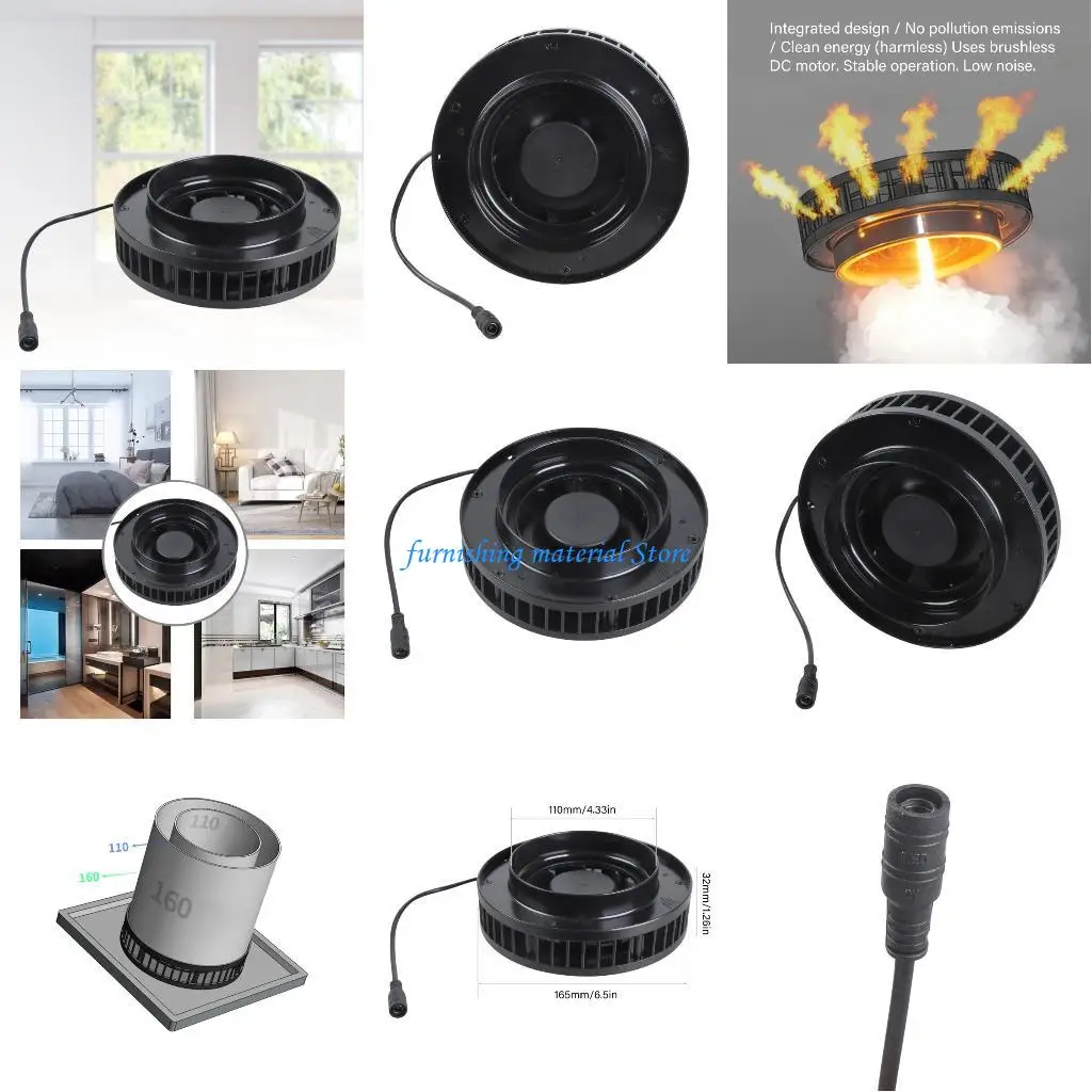 

Y5GD 430CFM Blower Speed Modification 12V For Production Home Ventilation