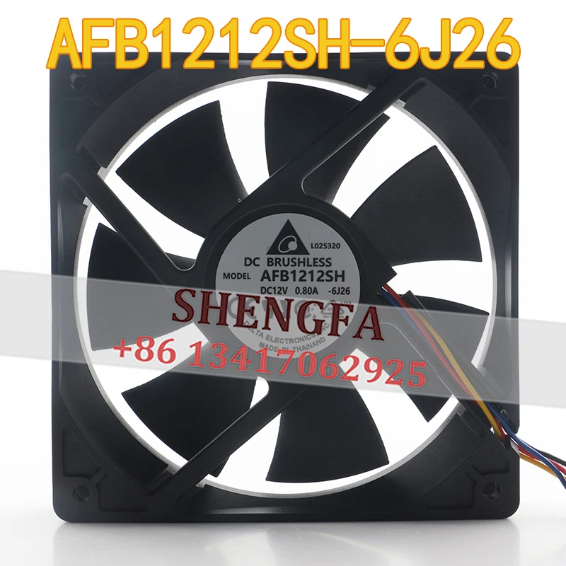 

12CM Delta 12V 0.80A 4-wire PWM Temperature Control Inverter Ball 120x120x25MM AFB1212SH-6J26 Cooling Fan