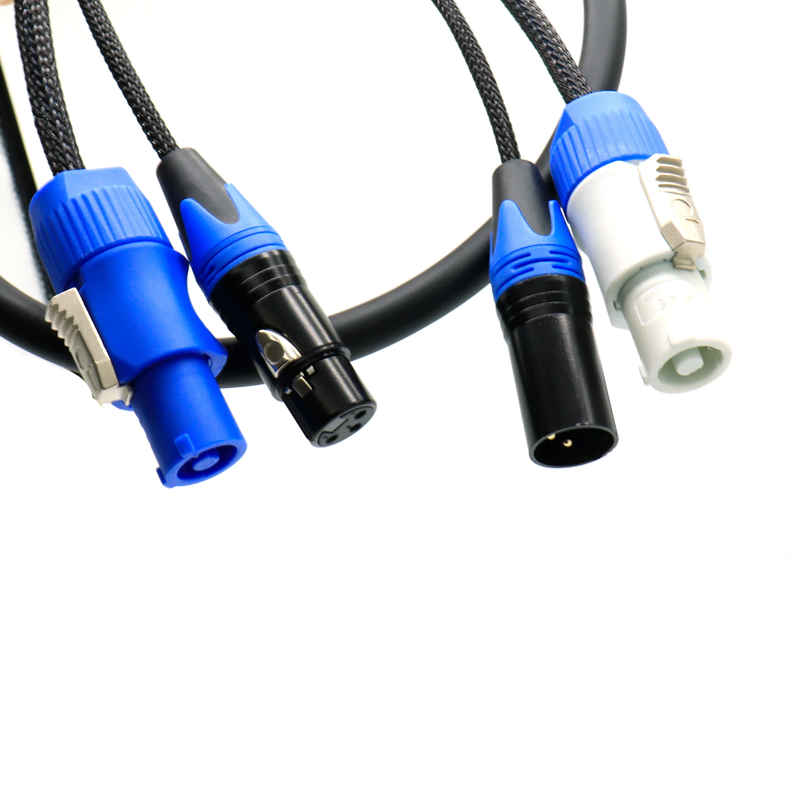 PowerCon plus 3 Pin DMX Combi Combo Hybrid Cable