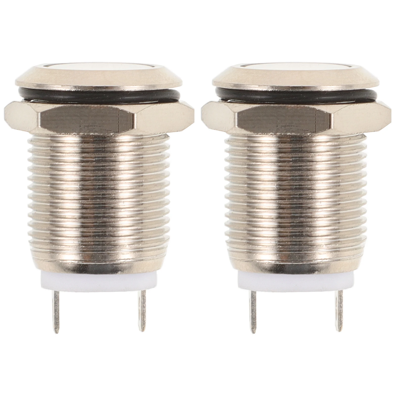

2 Pcs Doorbell Button Replacement Parts Push Lighted for Home Repair Kit Durable Doorbells Buttons Ringer Chime