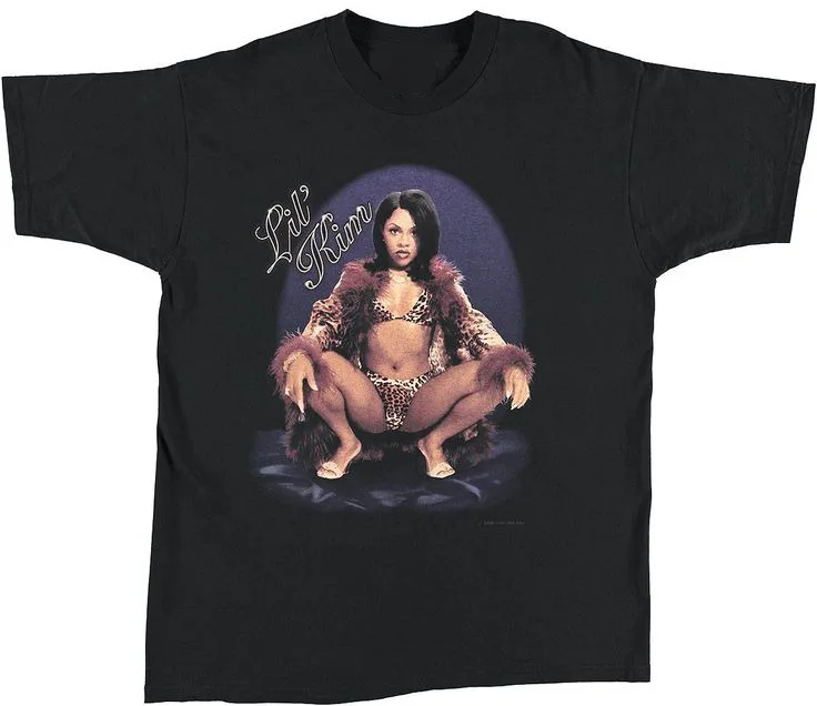 Lil kim 90s T-Shirt Kurzarm Baumwolle schwarz Männer Frauen alle Größen s bis 5xl be2041