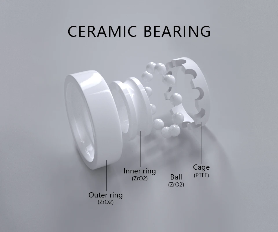 Ceramic Small Bearings Inner Diameter 2mm 3mm 4mm 5mm 6mm 7mm 8mm 9mm Miniature Bearing 3x10x4 5x11x4 5x10x4 3x8x4mm