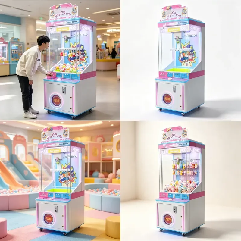 for Coin Operated Clip Prize Game Machine Commercial Gift Vending Arcade Clip Machine for Shopping Mall Game Center