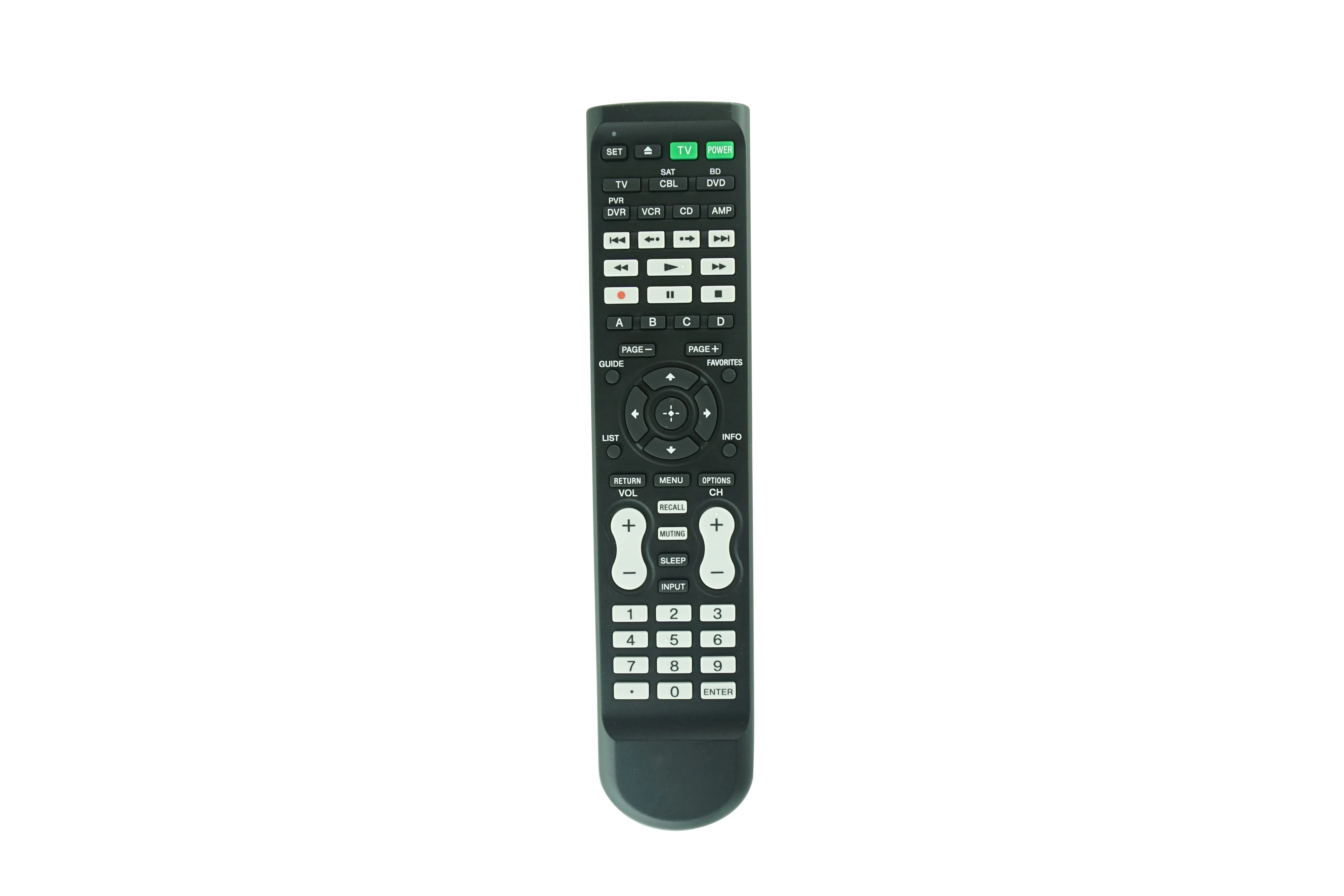 7-Device Universal Remote Control For Sony RM-VZ320 TV SAT CBL VCR BD DVD CD AMP Player Recorder