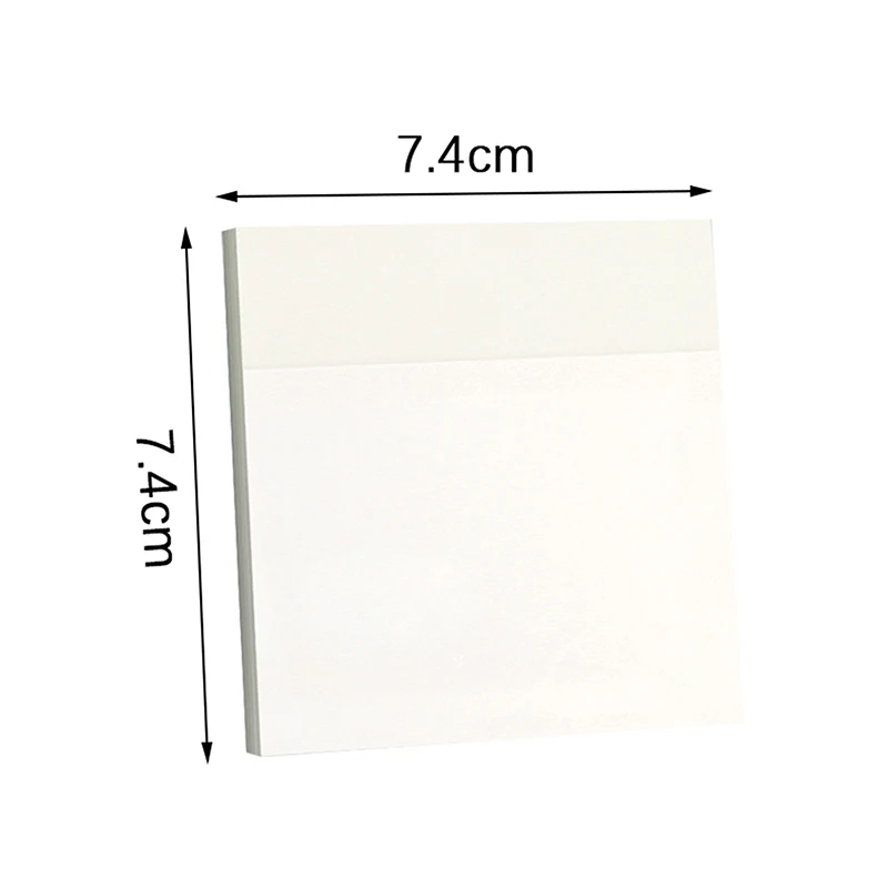 5Pcs Simple Solid Color Self-Adhesive Sticky Notes Notepad High-quality Sticker Notepad Office School Stationery Accessories