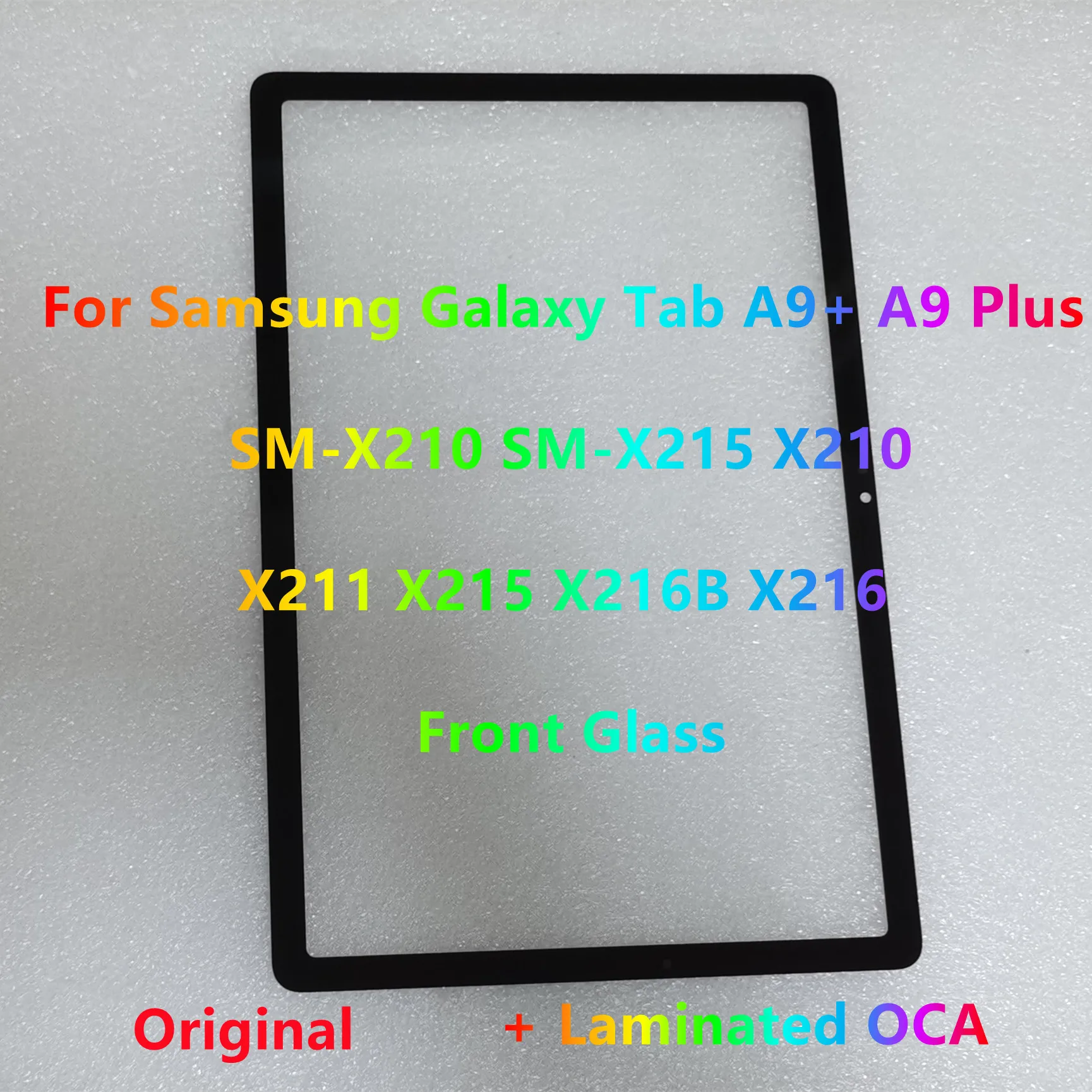 For Samsung Galaxy Tab A9+ A9 Plus SM-X210 SM-X215 X211 X215 X216B X216 X210 Touch Screen Front Outer Glass Panel +Laminated OCA