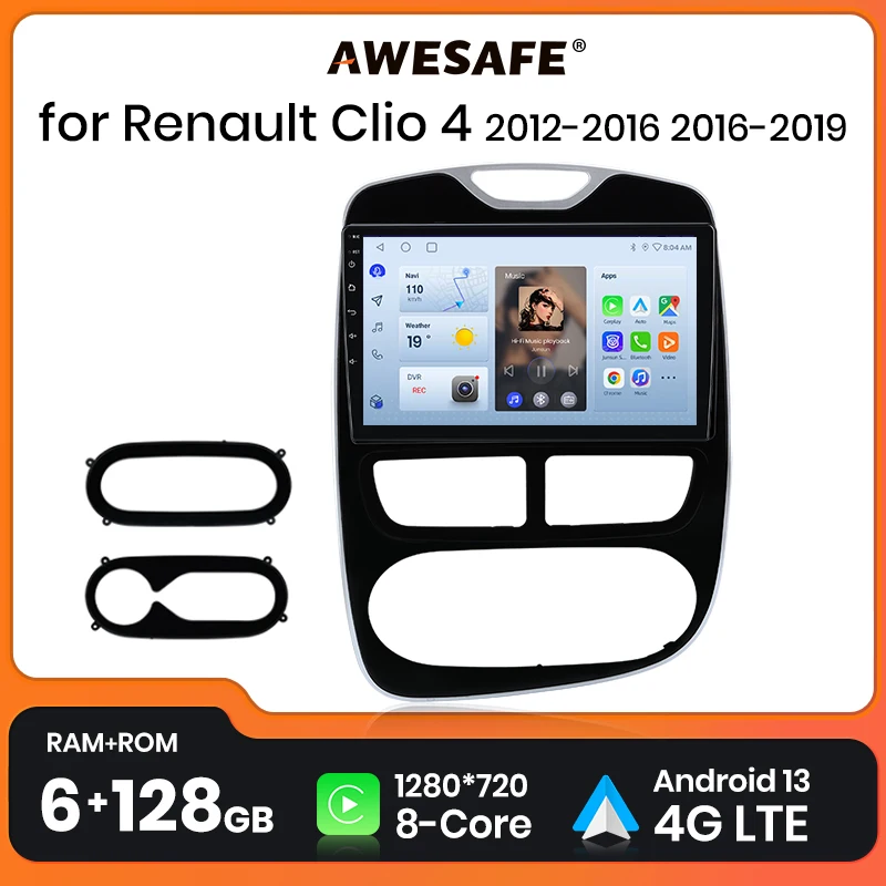 

Автомагнитола AWESAFE, 2 din, Android, для Renault Clio 4 ZOE 2016-2019