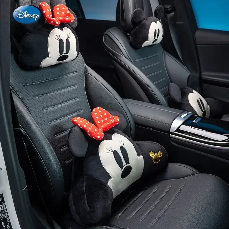 

Disney Cute Cartoon Mickey and Minnie Poached Egg Car Headrest Neck Pillow Pillow Can Load Lumbar Seat Cushion neck pillow