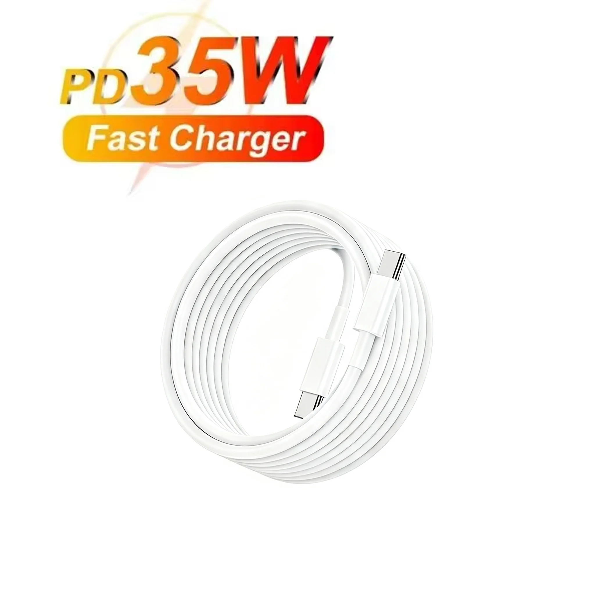 10ft 3m Ultra Long 35W PD Fast Charging Cable for iPhone 15 16 17 Pro Max X XR XS 8 Plus Rapid Charger Data Transfer Cable 2m