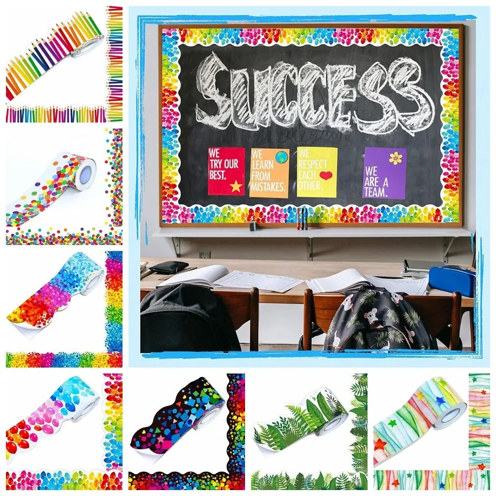 

Creative Paper Border Paper 18M Handmade Crafts Decorative Stickers DIY Bulletin Board Border