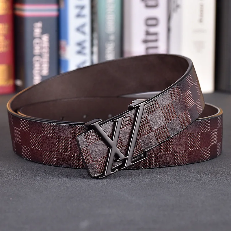 2025 Новый мужской удлиненный ремень, модный коровьей ремень, известный дизайнер, пряжка из нержавеющей стали, 3,8 см, бесплатная доставка по всему миру