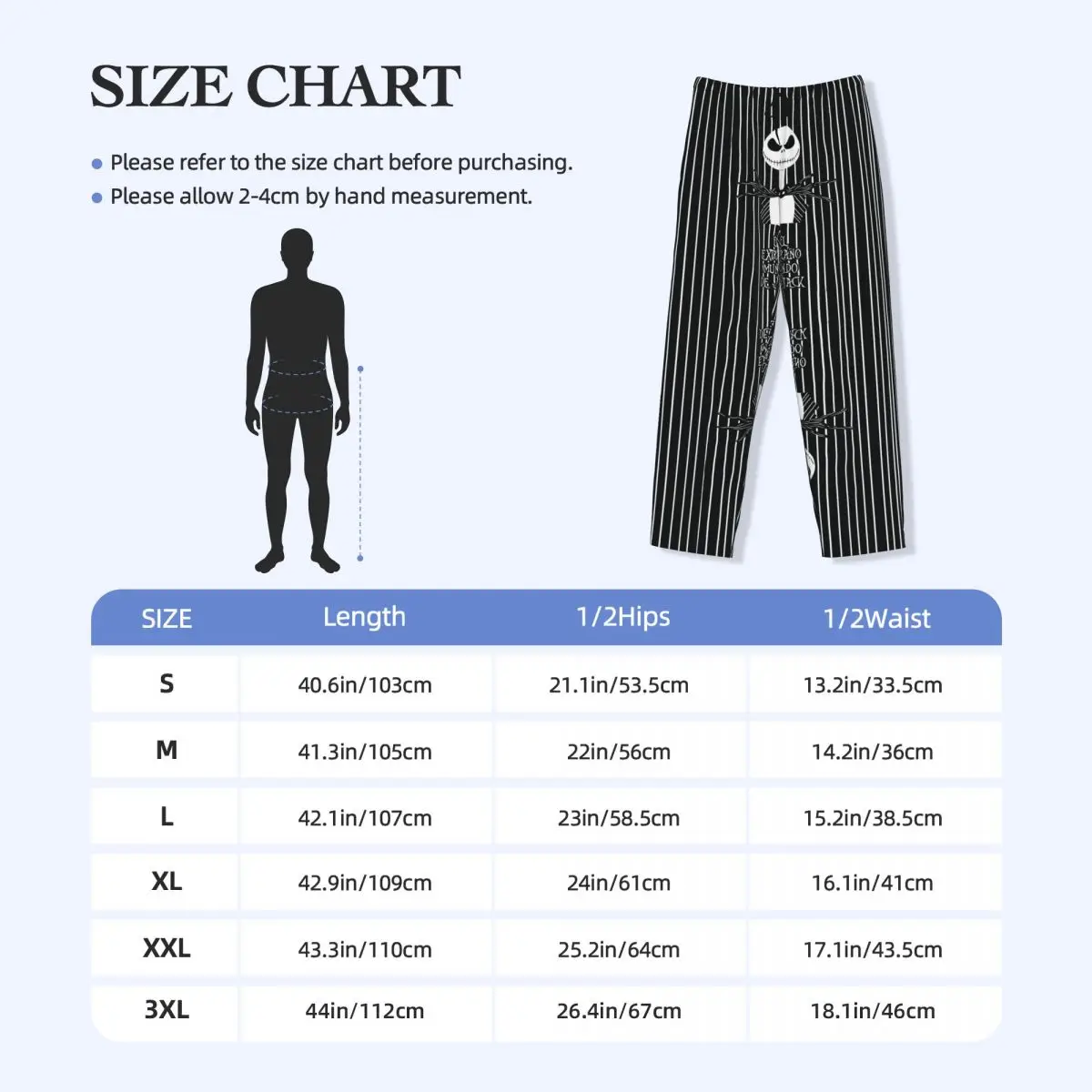 مخصص الرجال تيم بيرتون عيد الميلاد فيلم الرعب بيجامة السراويل طباعة هالوين الجمجمة جاك النوم ملابس خاصة قيعان مع جيوب