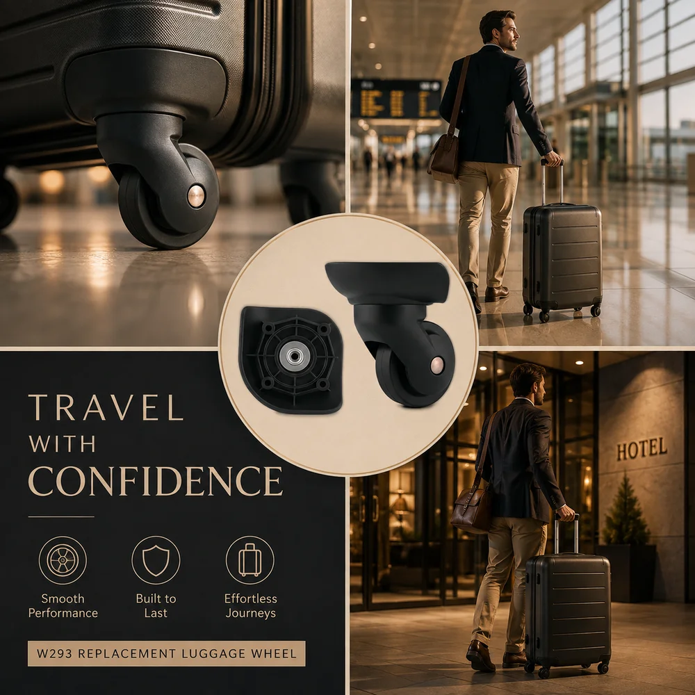 Replacement Wheels For American Tourister 92T Luggage F-23 360° Silent Spinner Caster Heat-Resistant Wear-Proof Suitcase Parts R