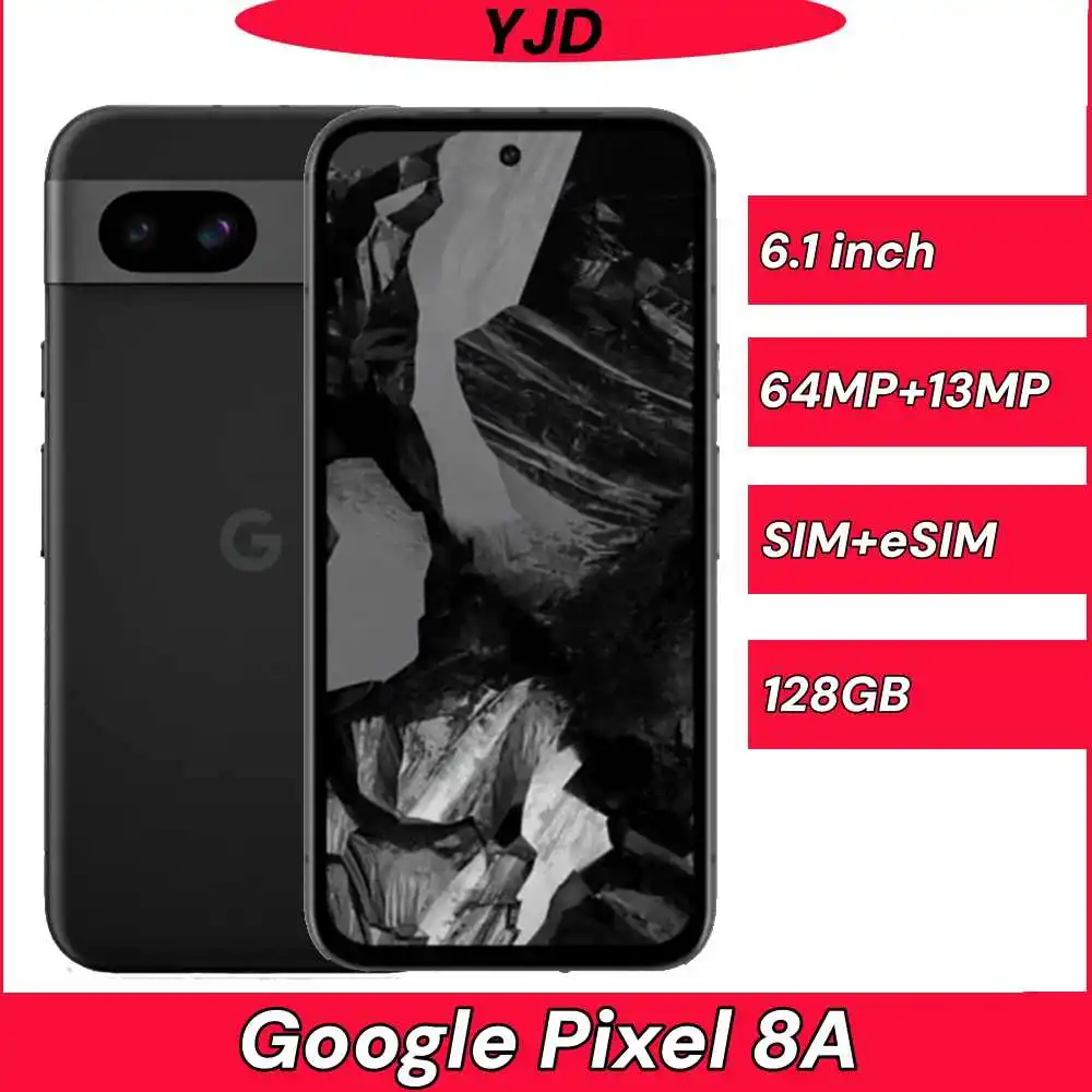 中古98%新品 純正 Google Pixel 8A 5G 128GB ROM 6.1インチ OLED SIM