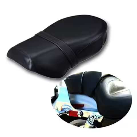 Motorcycle Rear Passenger Pillion Seat Cushion For Harley Sportster XL 883 1200