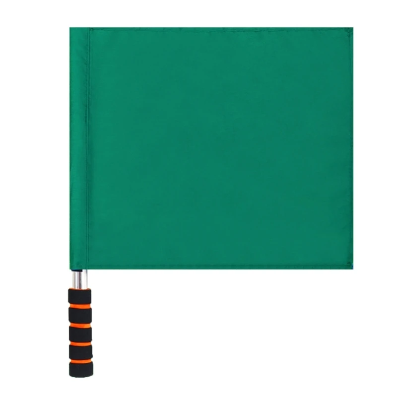 Sports Referee Flags Racings Conducting Flags with Sponges Handle Linesman Flags Soccer Equipment for Sports Event