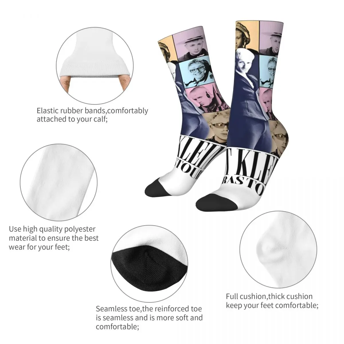 Joost Klein Eurovisions Song Contest 2024 Europapa Socks for Women Men Accessories All Seasons Soft Long Socks Sweat Absorbing