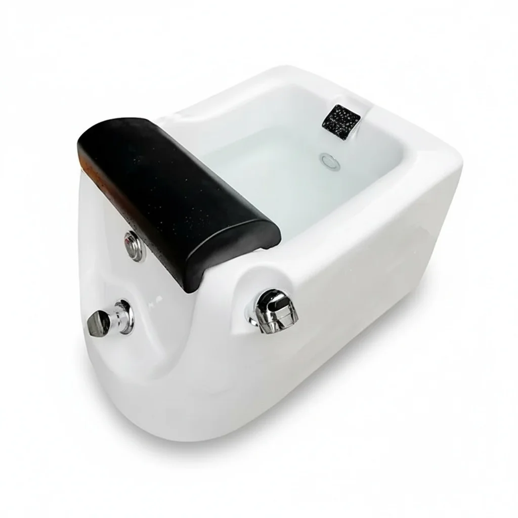 

Pedicure Sink Bowl, Acrylic Massage Foot Bath Basin, Nail Salon SPA Tub, Pipeless Pedicure Bowl for Spa Massage Pedicure Chairs