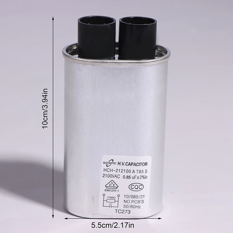 1Pc For Microwave Oven Capacitor Parts 0.85uF/0.9uF/0.95uF/1.00uF/1.05uF/1.08uF/1.1uF Microwave Oven High Voltage Capacitor