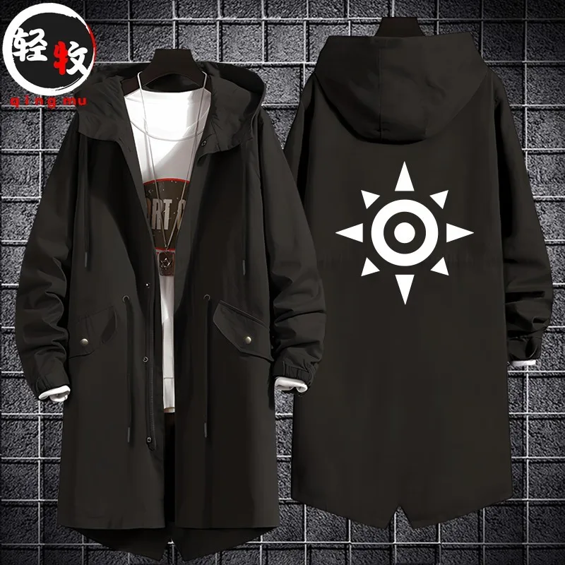 

Digital Monster Spring Autumn Winter ex Hooded Jaet Mid-Length Windbreaker Cotton Coat Trendy Brand Jaet Windbreaker
