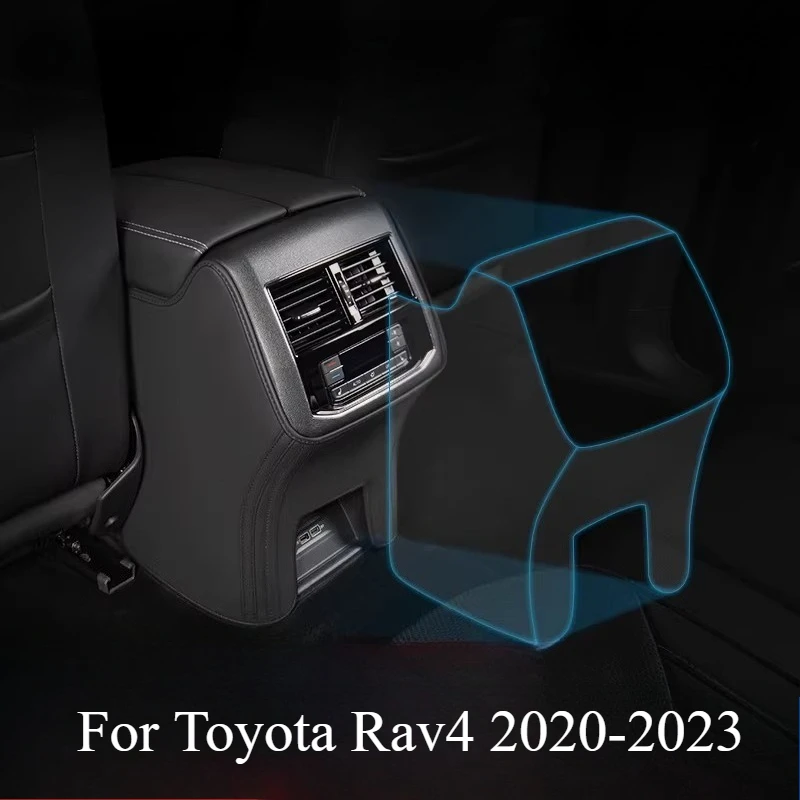 For Toyota Rav4 2020-2023 Automotive Supplies Armrest Case Cover Seat Anti-kick Pad Rear Back Automobiles Interior Accessories