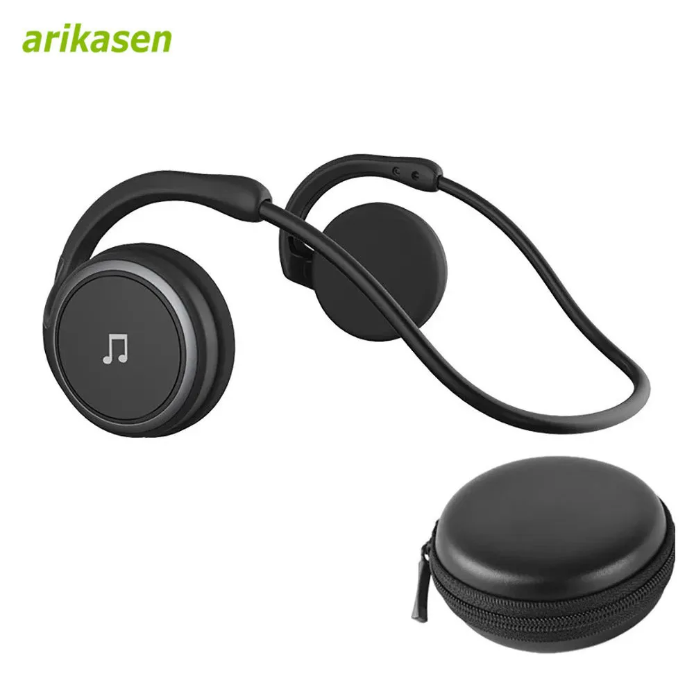 Small Bluetooth Headphones Wrap Around Head Foldable Sports Wireless Headsets Built in Microphone Not in Ear Bluetooth Earphones