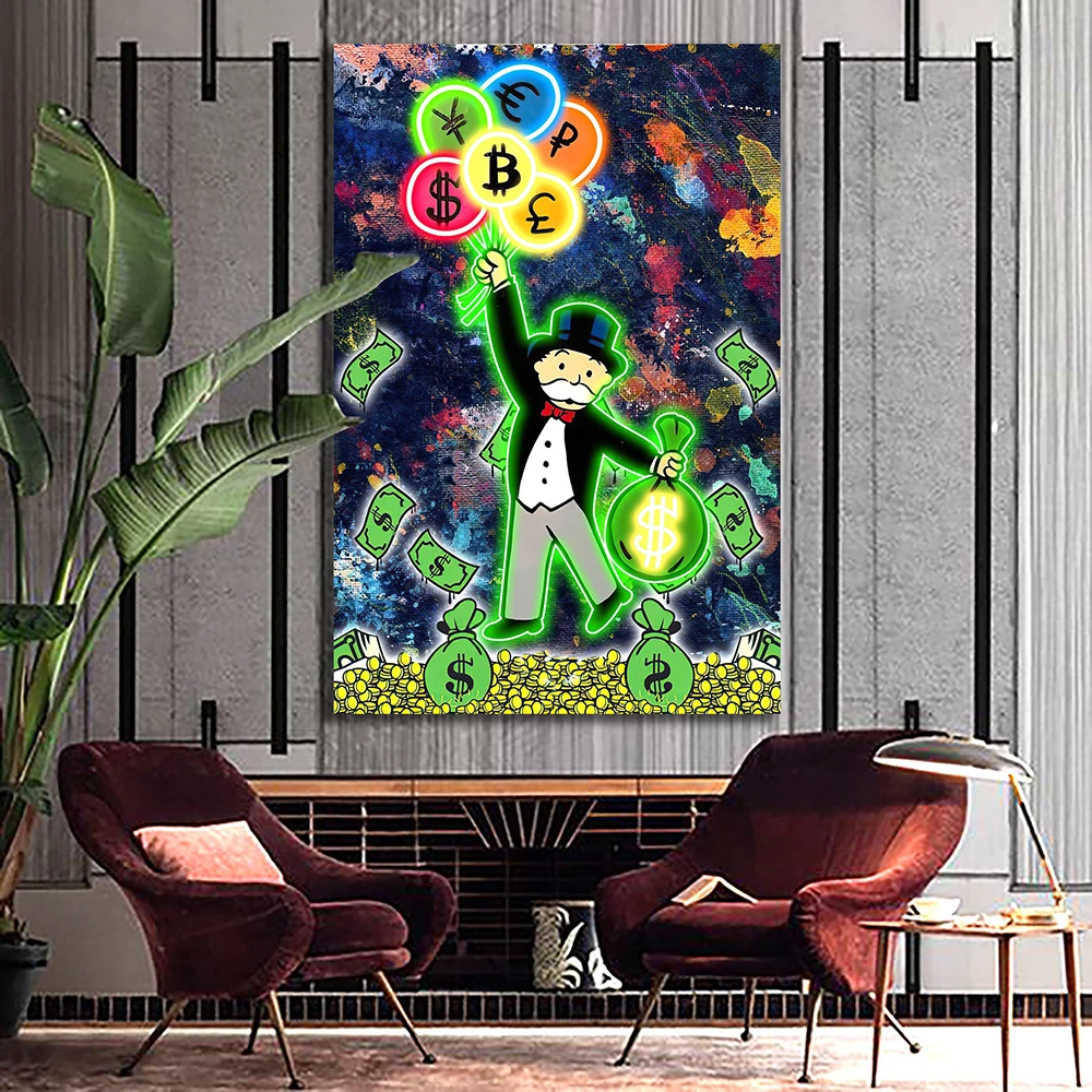 

Мужской подвесной долларовый воздушный шар, светодиодный неоновый поп-арт, световой знак для гостиной, спальни, Настенный декор, ночник, украшение для домашнего бара, знак