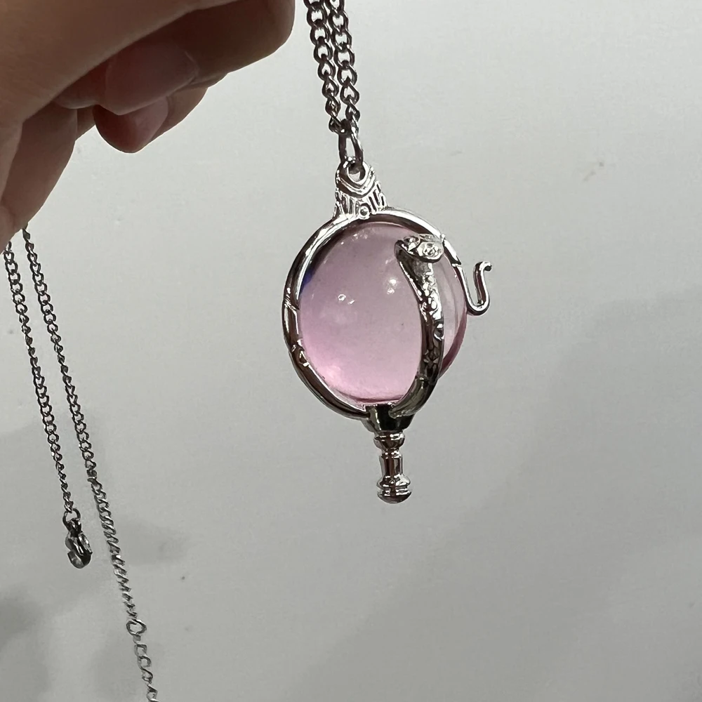 Colgante de cristal Rosa Corazón de Kandrakar, dibujos animados románticos de moda innovadora, W.I.T.C.H. Regalos de sueños infantiles, joyería