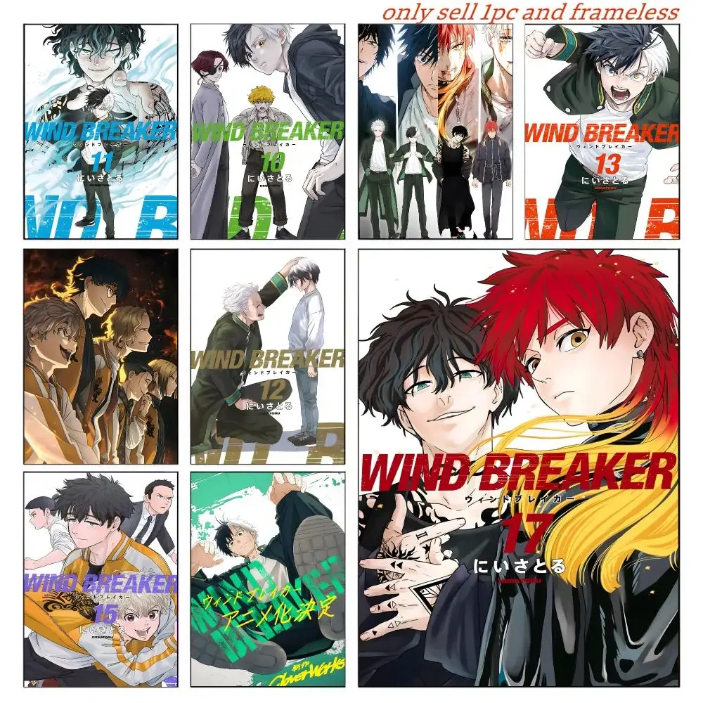 Wind B-Breaker ANIME Poster Posters Sticky Vintage Room Home Bar Cafe Decor Kawaii Room Decor