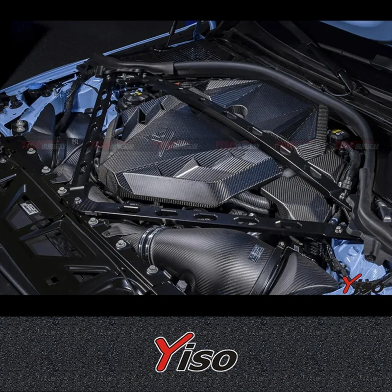 Suitable for G87 M2 G80 M3 G82 M4 modification of dry carbon fiber Alpha N engine cover plate housing