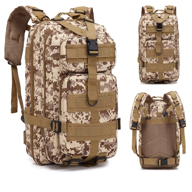 Tactical Backpack Outdoor Camouflage Camping Shoulder Bag Men's Casual 3P Waterproof Sports Multifunctional