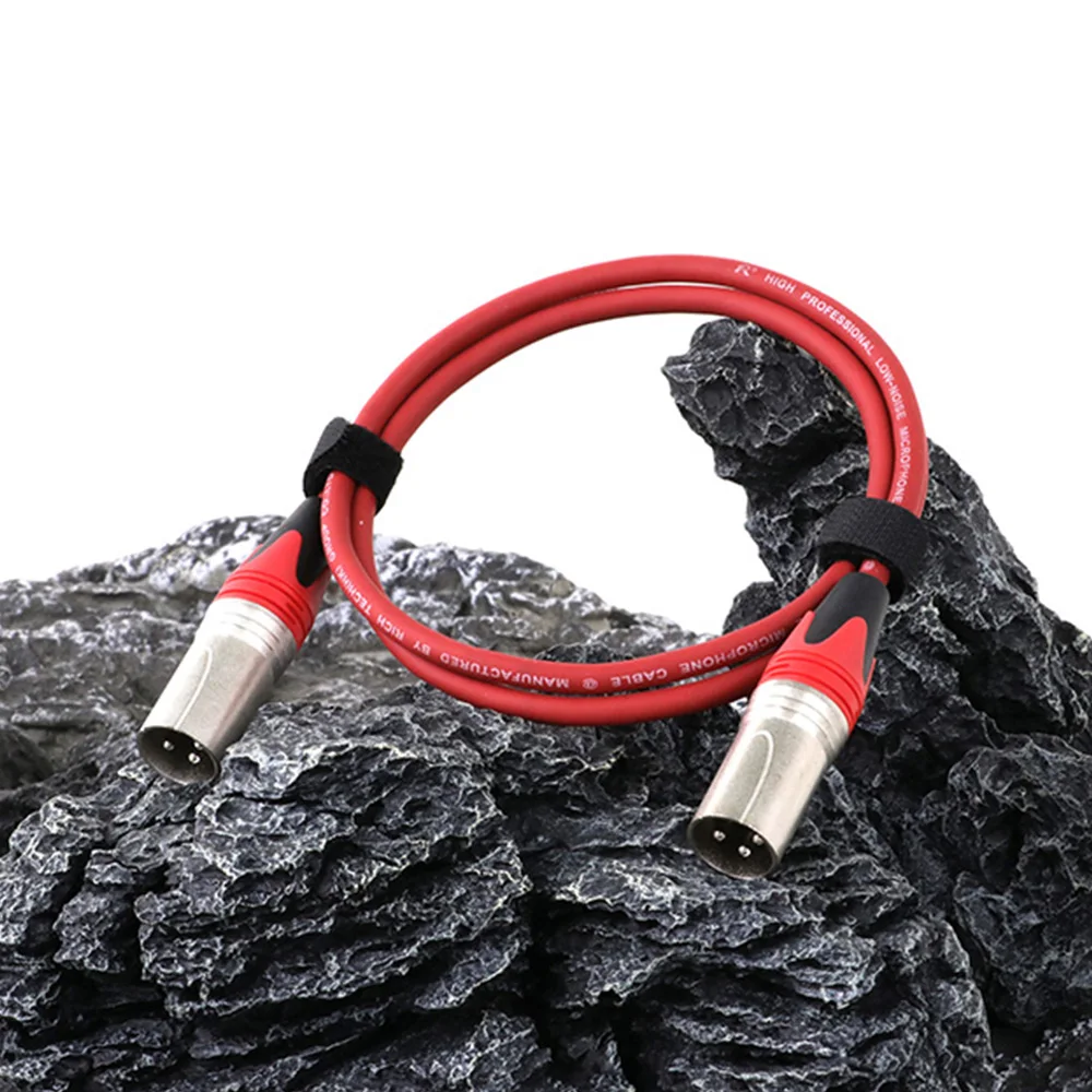 0.2M-30M XLR 3Pin Male to Male M/M OFC Karaoke MIC Audio Extension Sound Cannon Cable for Mixer Audio Power Amplifiers Camera