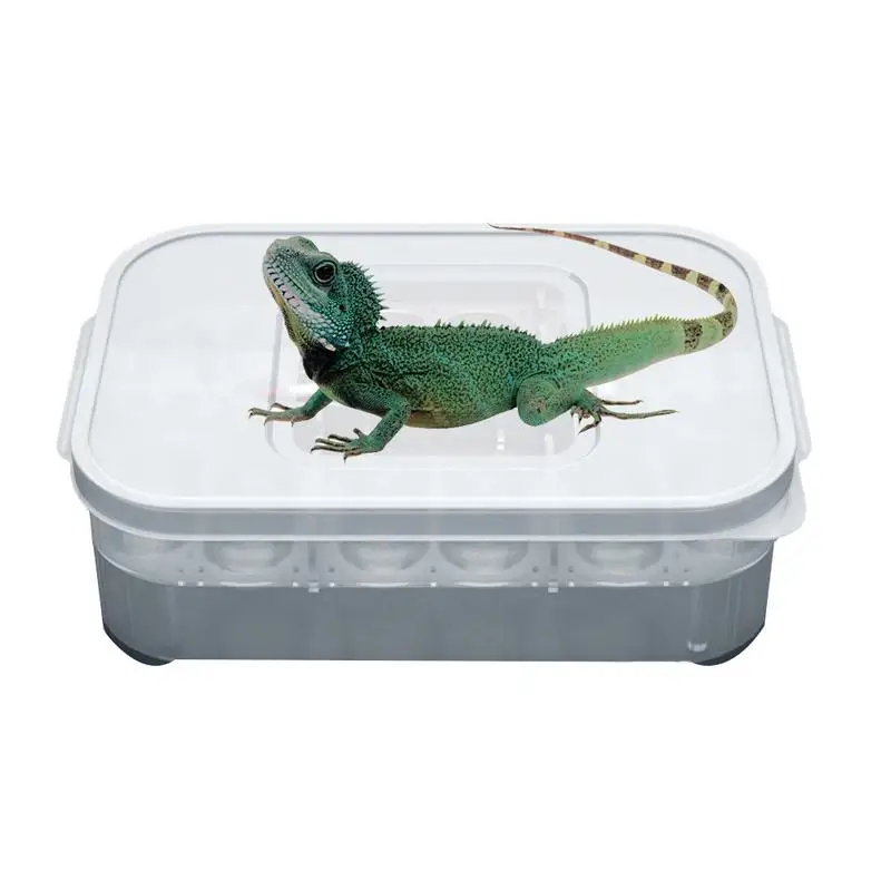 Reptile Hatching Box 12-Compartment Reptiles Eggs Incubator Tray Reptile Lizard Incubation Box Hatchery Tools Suitable For