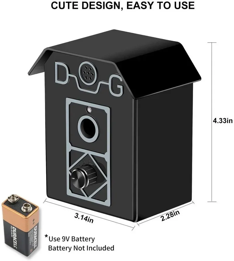 Dog Bark Control 50 FT Range Stop Barking Device Ultrasonic Anti-Bark Device Safe for All Dogs Indoor & Outdoor Use Dog Trai