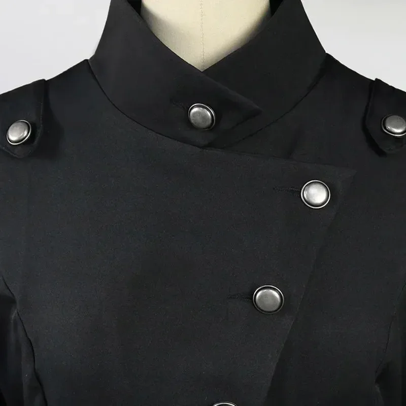 

DY20 Gothic Coat for Women, Irregular Steampunk Dress, Medieval Renaissance, Victorian, Halloween, Carnival, Dressing, Outfits25