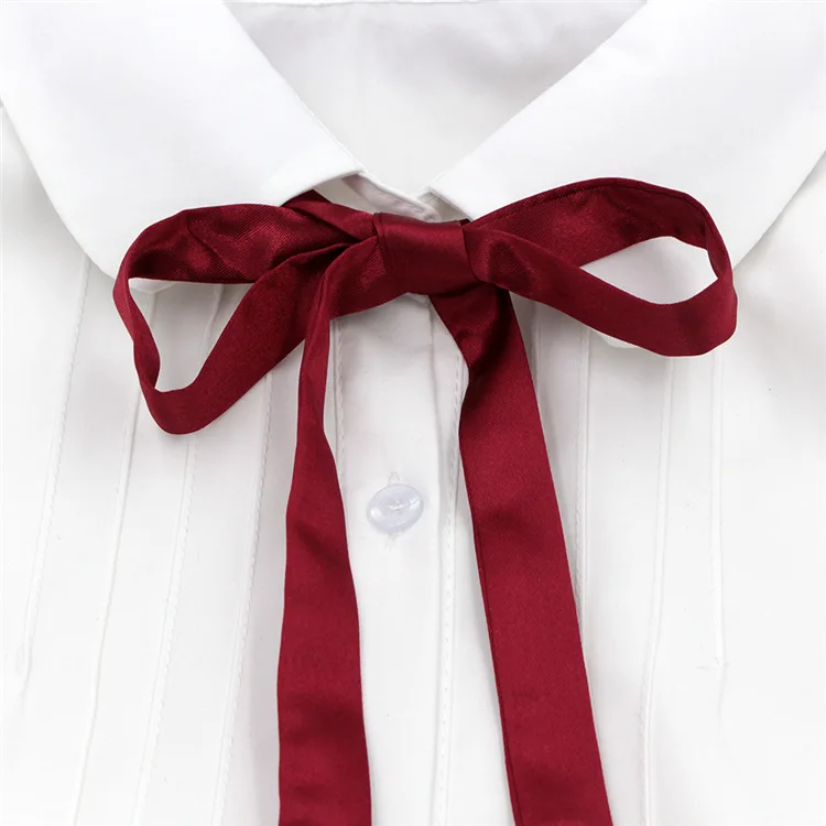 Bowtie for male and female students Korean long ribbon Japanese JK bow tie  college style black red spring and summer