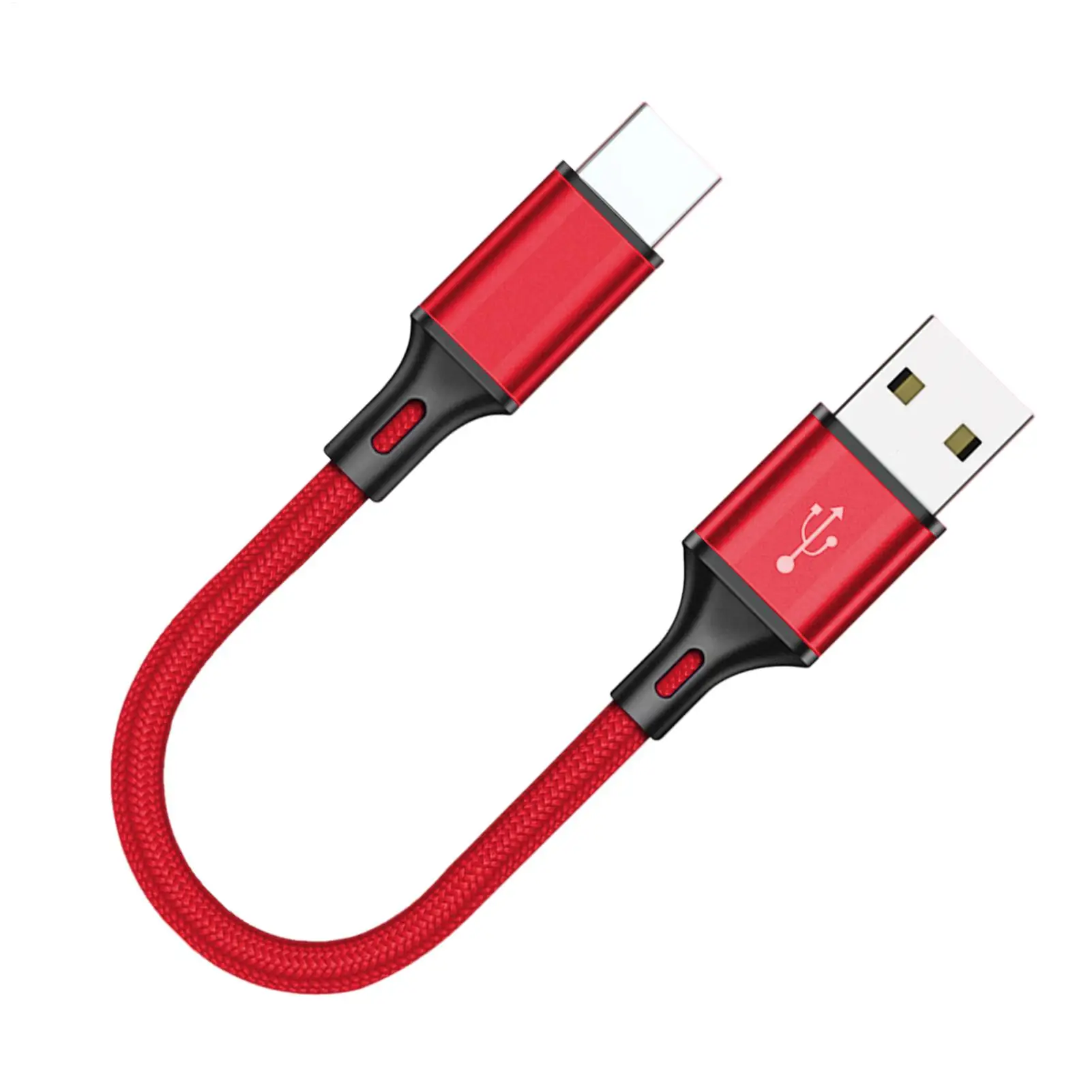 25 cm tragbares ultrakurzes USB-Schnellladekabel für Power Bank MP3 MP4 KameraiPhoneXiaomiOneplus Telefon Typ C MicroCord