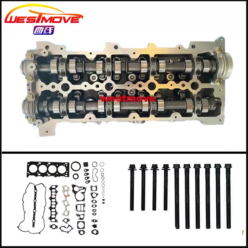 complete cylinder head assembly for For Toyota Coaster Dyna HiAce Hilux Innova Land Cruiser Prado Fortuner GranAce 2.4L 2.8L