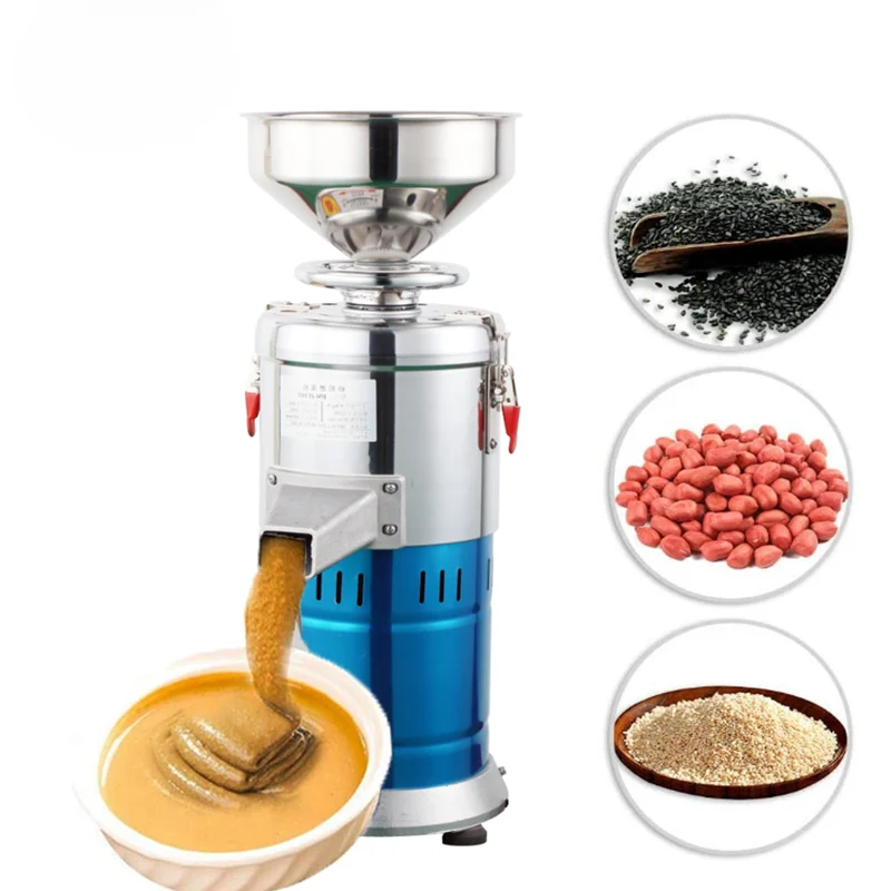 For 15kg/h Efficiency 2850 R/min Speed Nut Grinding Machine Sesame Tahini Grinder Making Peanut Paste Machine