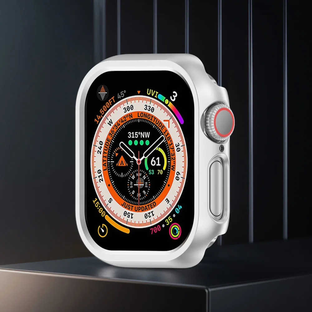 Capa protetora para relógio, capa protetora antiarranhões para pc rígido para apple watch série 10 42mm/46mm, acessórios