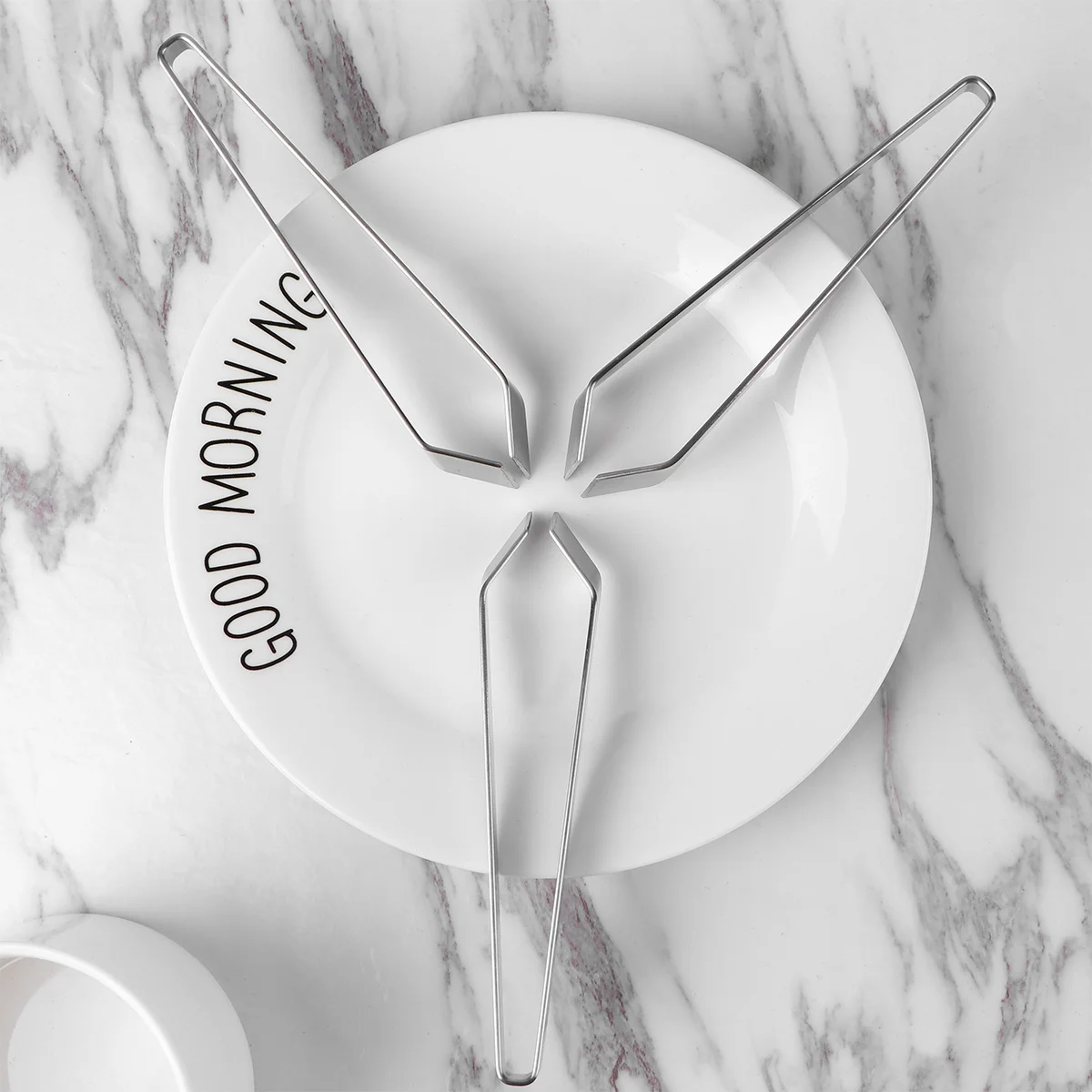 3 قطعة ملاقط عظم السمك من الفولاذ المقاوم للصدأ أداة دقيقة للمطبخ والمطعم والمنزل طرف مائل مانع االصدأ #6