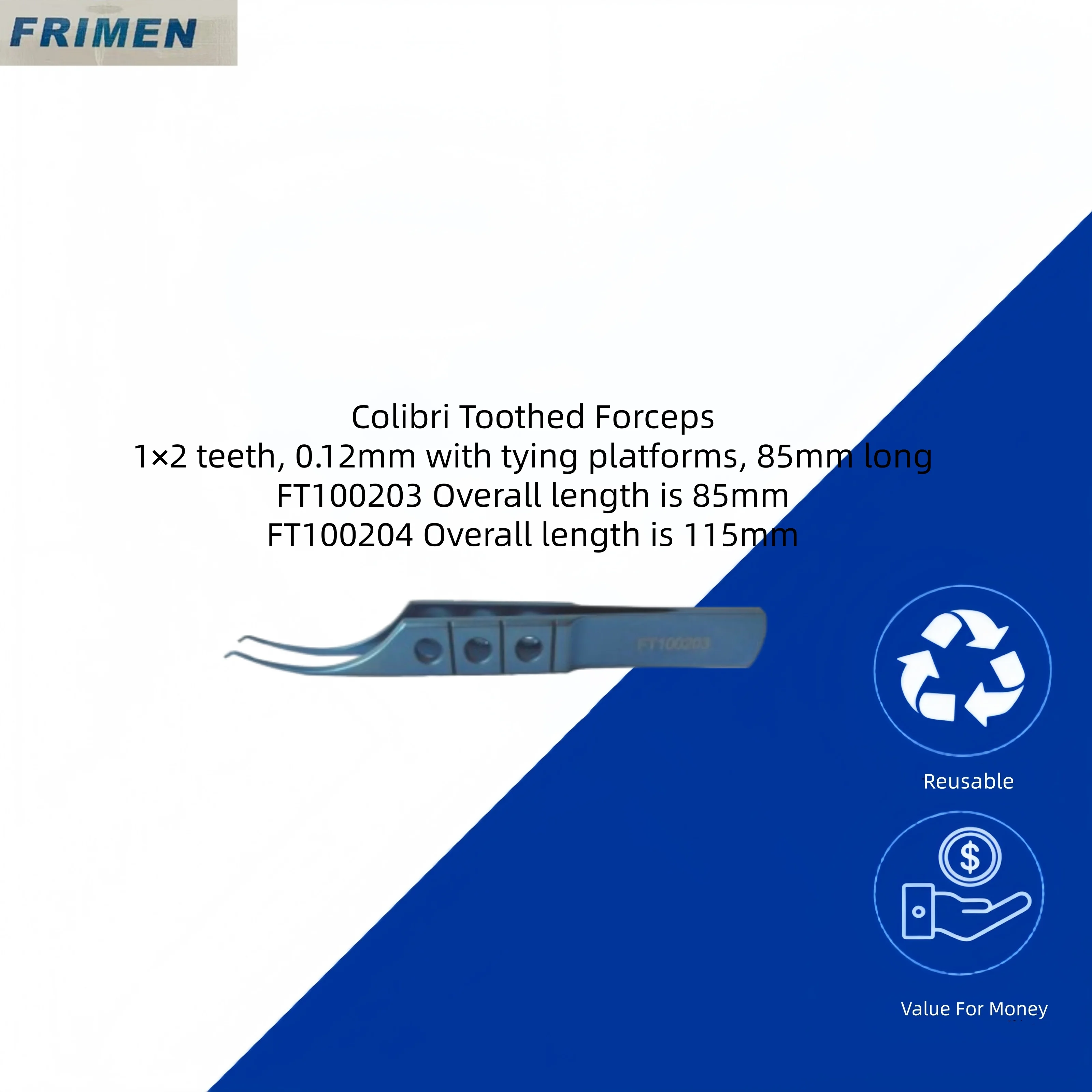 Colibri Zahnzange, Augeninstrument, medizinisches chirurgisches Werkzeug aus Edelstahl für Präzisionchirurgie